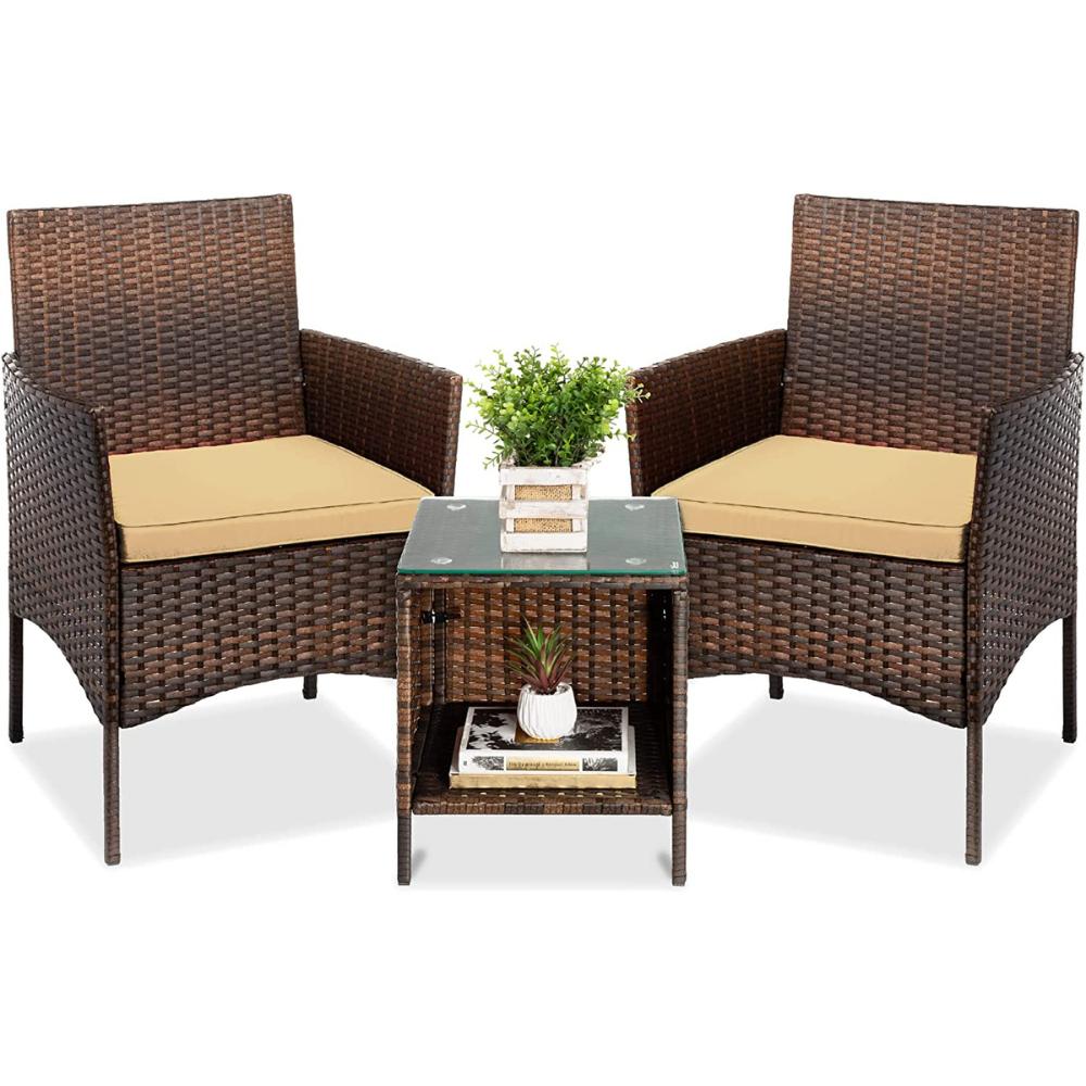 Outdoor Table and Chairs - Gray Black: image 2