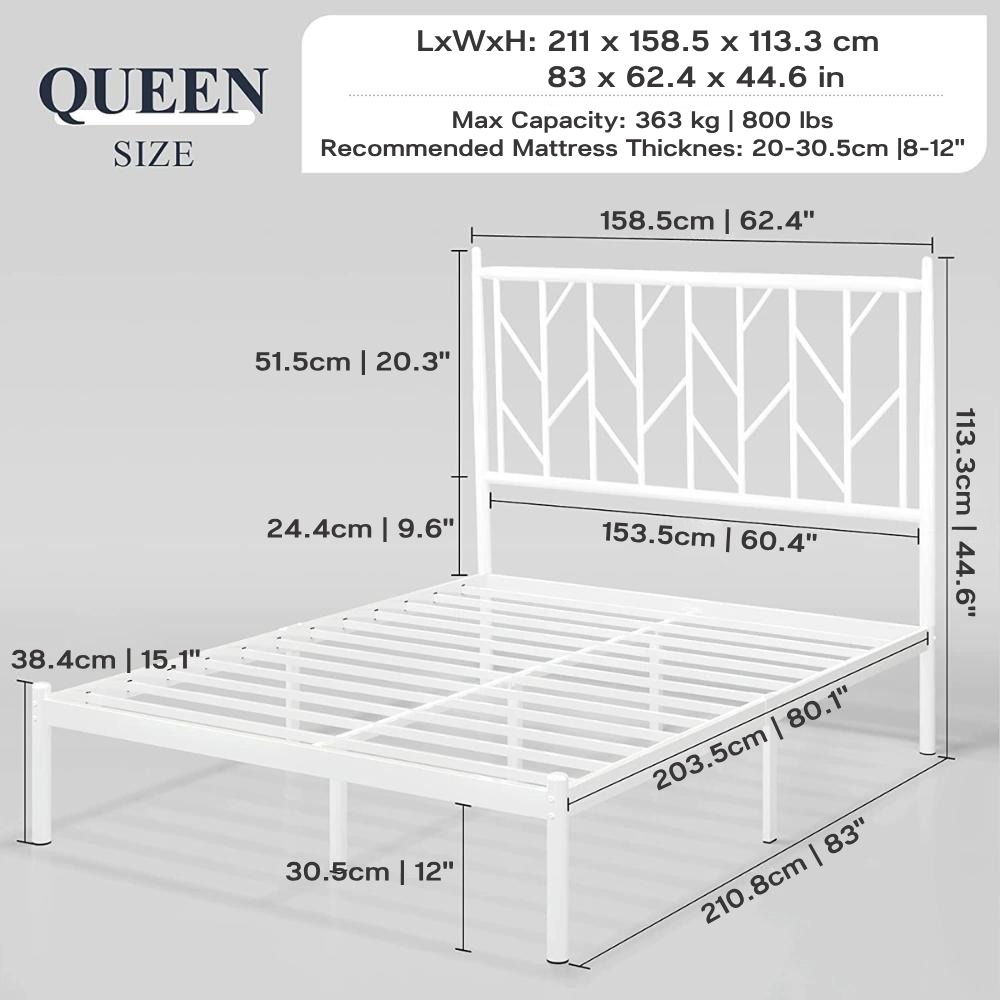 buy sturdy platform bed frame near me